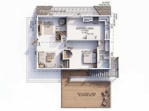 3D ADU design rendering for project FP08