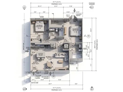 3D ADU design rendering for project FP18