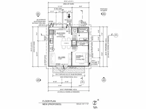 ADU floor plan design example FP15